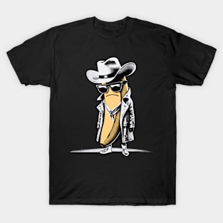 Banana Cowboy Cowgirl Country Western Novelty Funny Banana T-Shirt